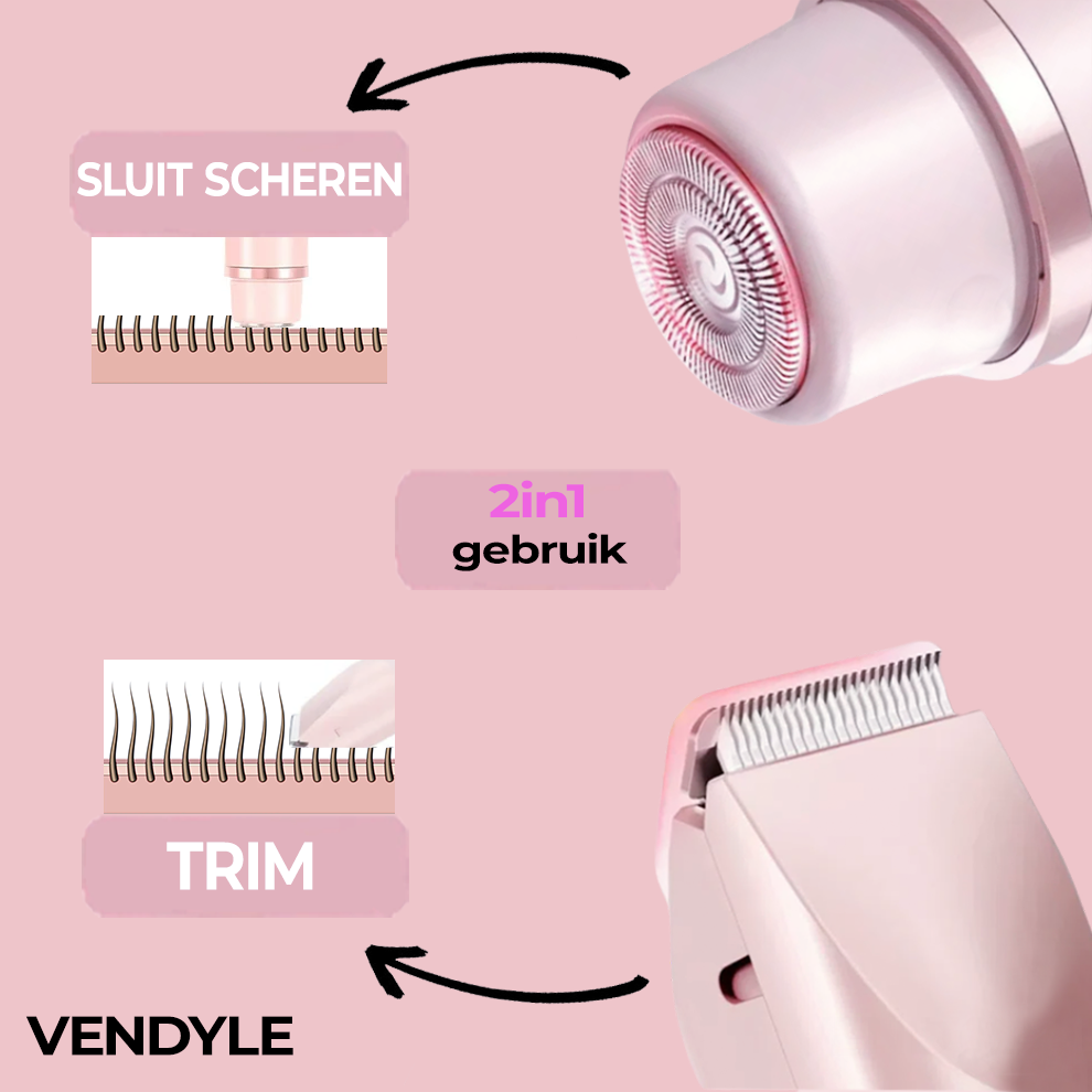 Velouria Skin 2-in-1 Lichaamsscheermes voor vrouwen